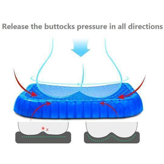 Elastic Silicone Egg Seat Cushion for Backache Relief